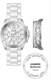 Orologio Hammer uomo YACTHMASTER W741 BIANCO